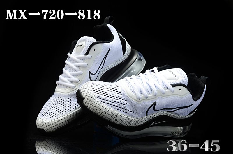Women Nike Air Max 720-818 White Black Shoes - Click Image to Close
